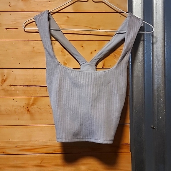 ALO Yoga Tops - Alo Yoga | Alosoft Ribbed Shimmer Chic Bra Tank size small